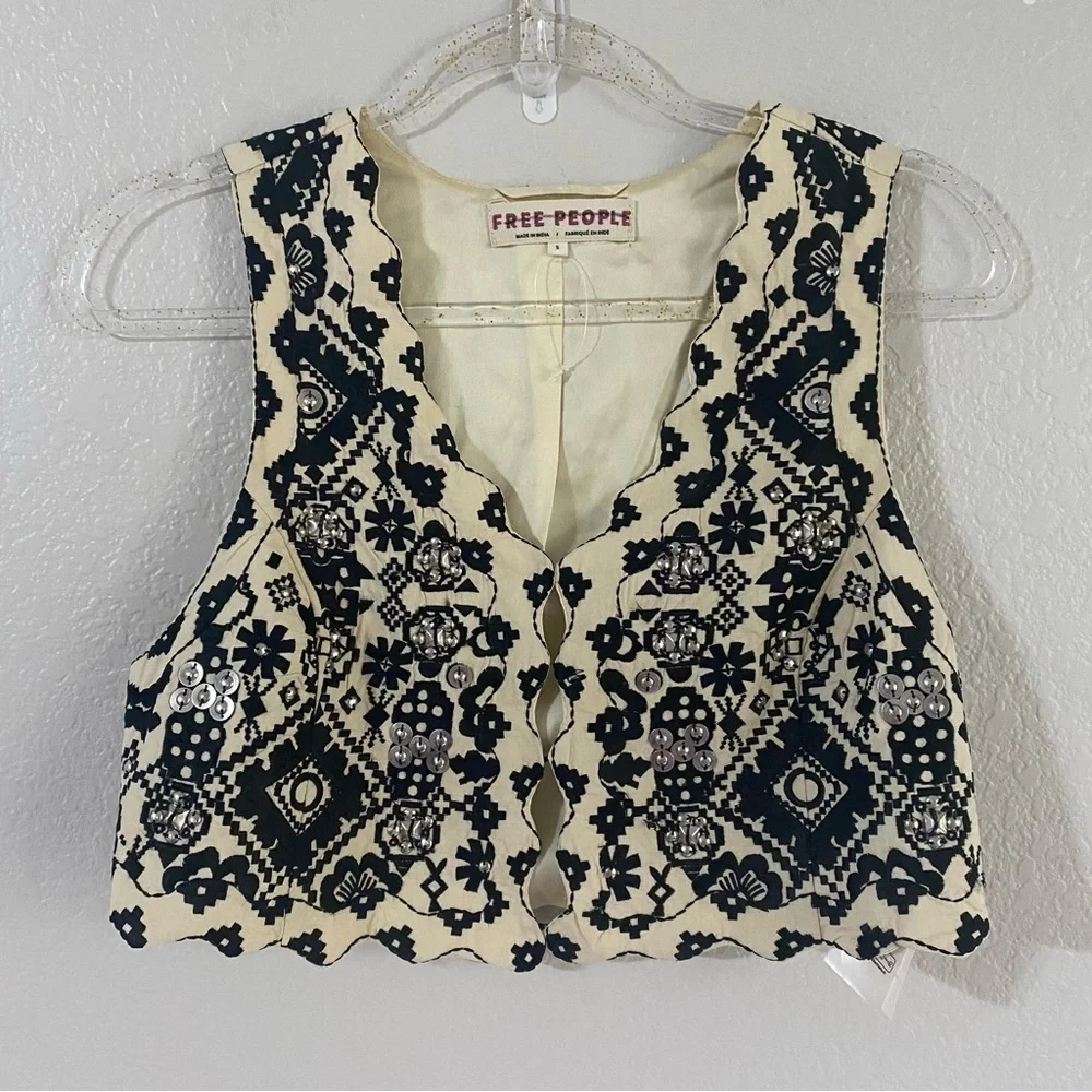 Free People Marigold Vest NEW - Picture 5 of 16